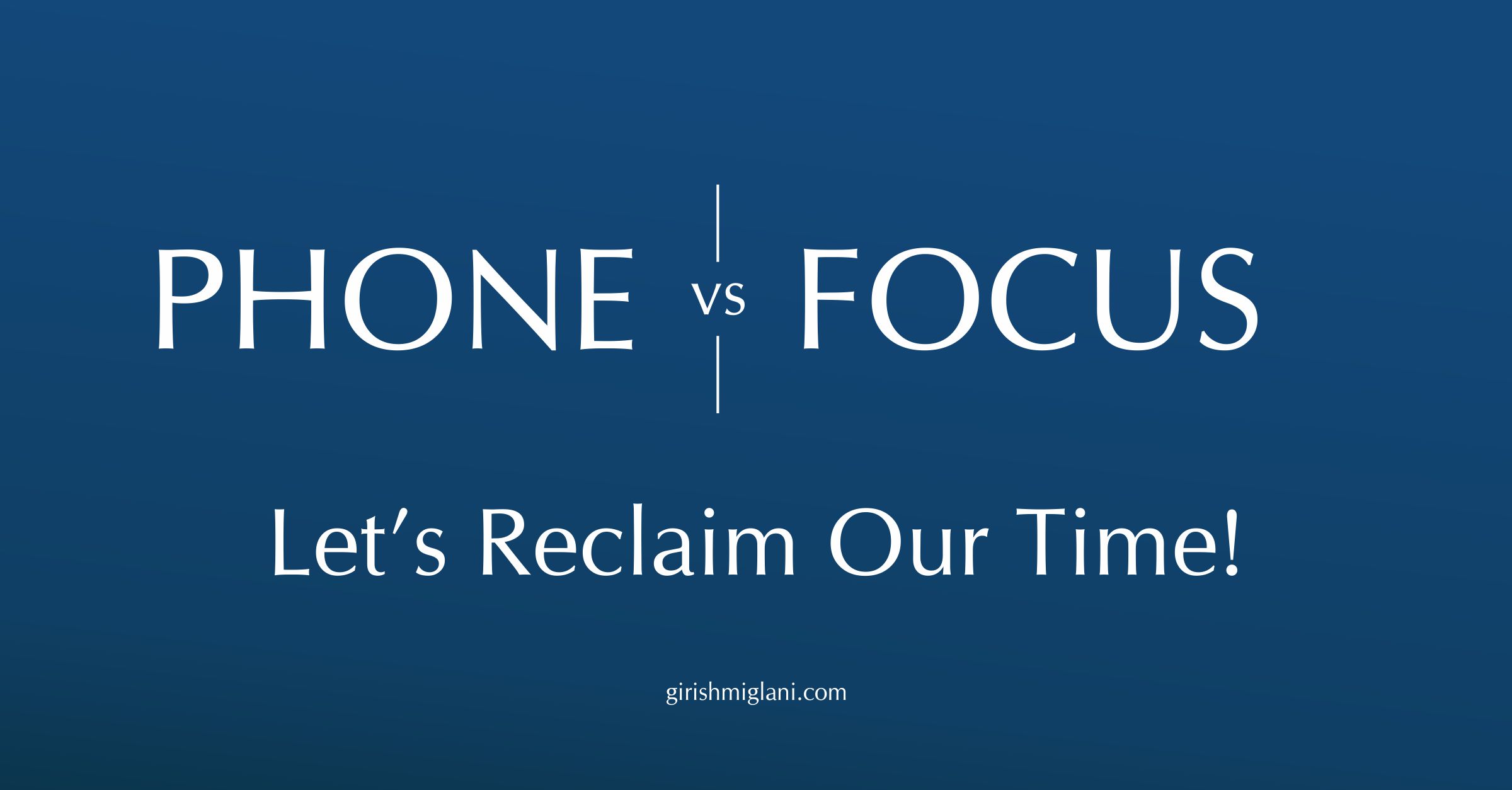 Phone vs Focus, who's winning?
